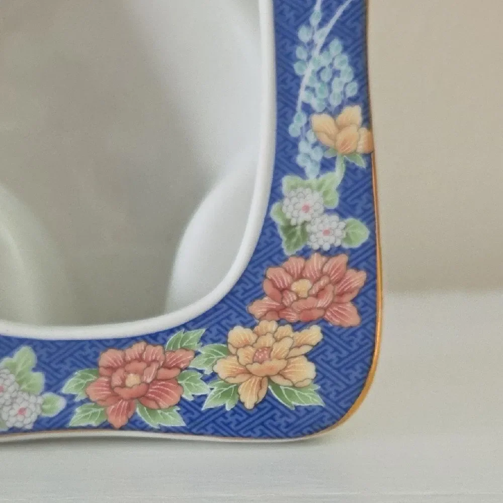 Floral Blue Picture Frame